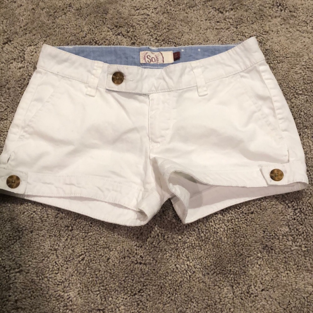 Women’s white shorts